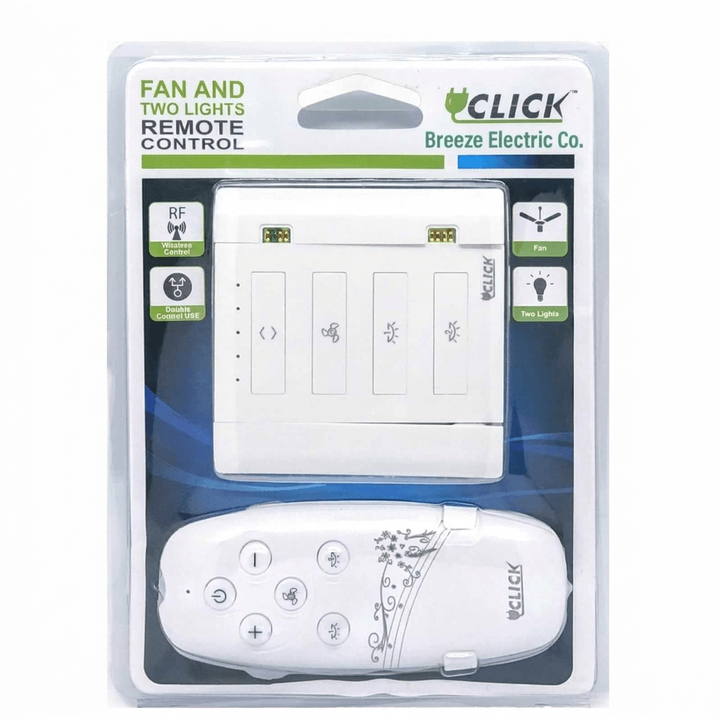 Click Wireless RF Remote Control Switch for Fan and 2 Lights | My Tech World - Image 2