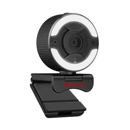 Redragon GW910 ONESHOT 1080P Full HD Webcam Built-in Ring Light - Image 3